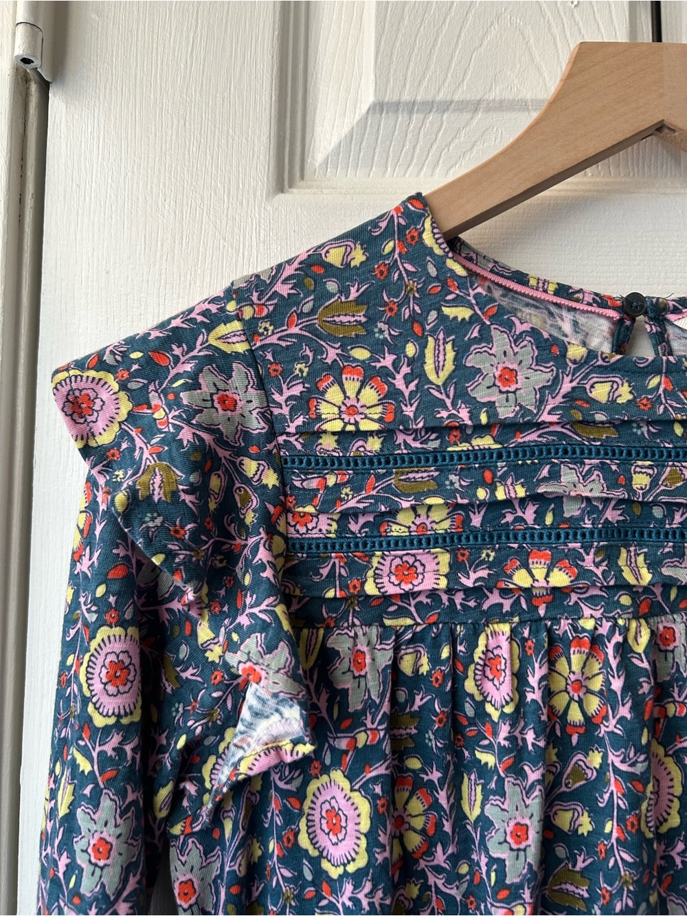 Boden Floral Ruffle Trim Dress US4 EUC - Picture 12 of 13